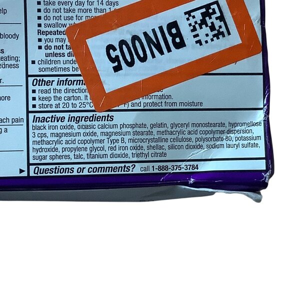 Omeprazole 20mg Delayed-Release Acid Reducer Capsule 42ct 3x14-Day Treatment NEW - Picture 6 of 6